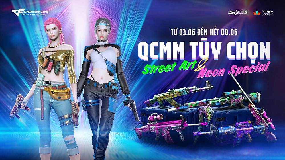 Khẳng định cá tính trong Đột Kích với QCMM Tùy chọn Street Art và Neon Special